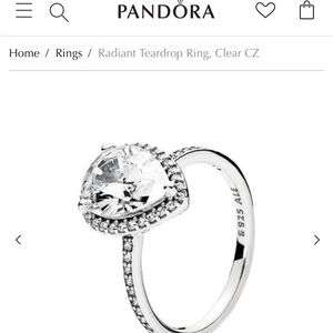 Pandora Radiant Teardrop Ring